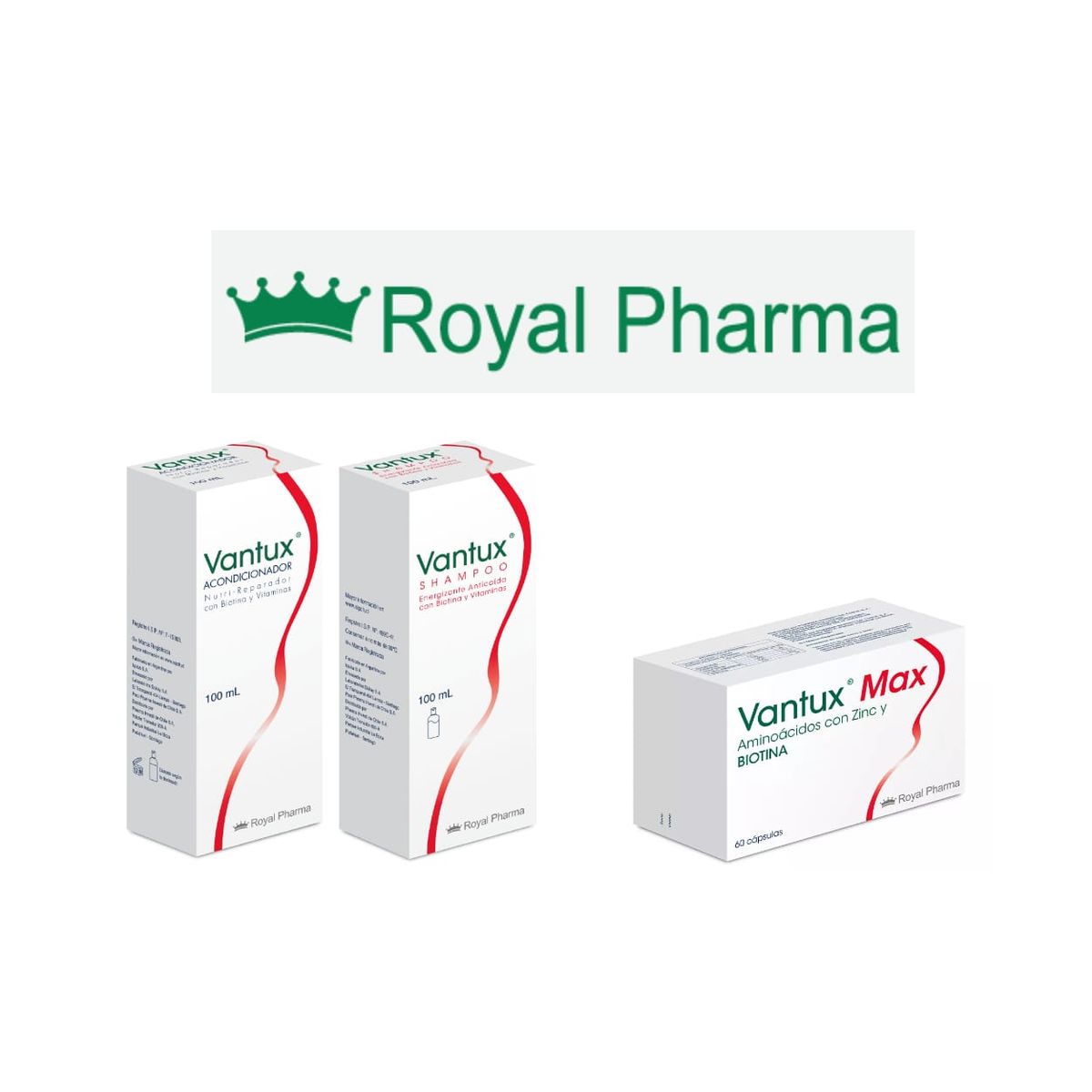 VANTUX - Vantux Pack Vitaminas  Shampoo y Acondicionador