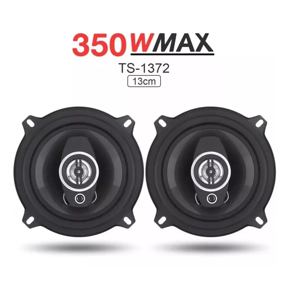 GENERICO - Parlantes de Auto Pcinener TS-1372 350w de Poder Color Negro