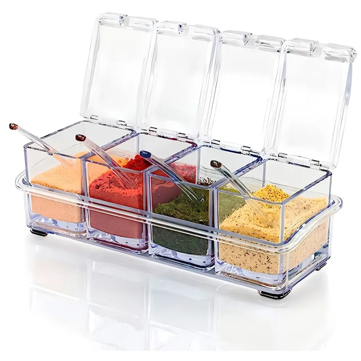 GENERICO - Especiero Modular Para Condimentos De Cocina Color Transparente