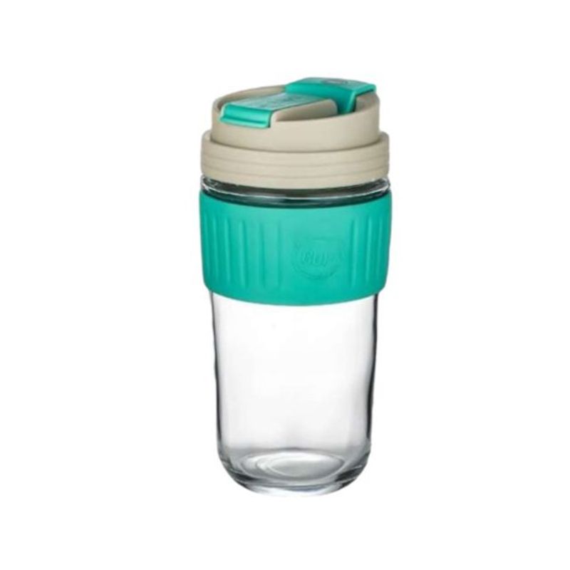 GENERICO - Termo Agua Caliente Y Fria Cafe Vaso Vidrio 375ml