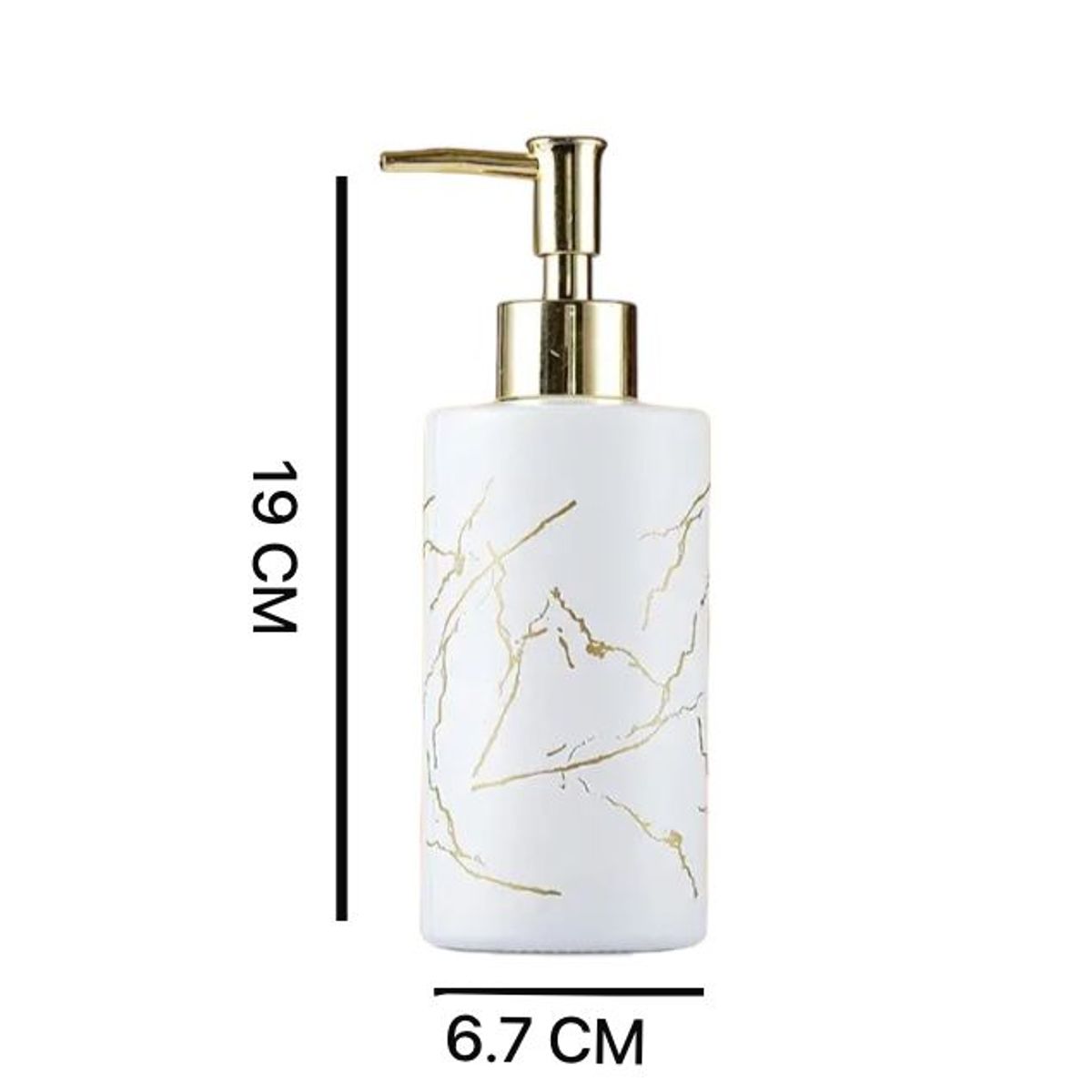 OEM - Dispensador Jabón Alcohol Gel 350ml Elegante Marmoleado