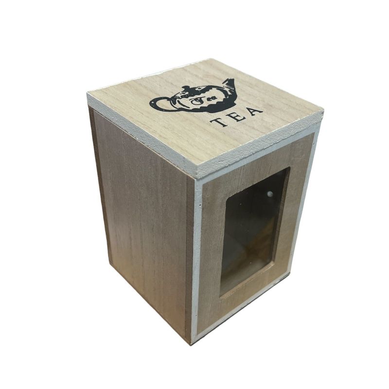 GENERICO - Caja De Té Mediana De Madera 1 Espacios