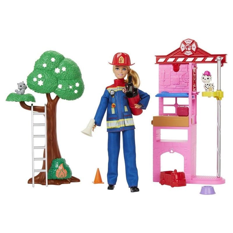 BARBIE - Barbie Set de Juego de Bombera hrg55 mattel