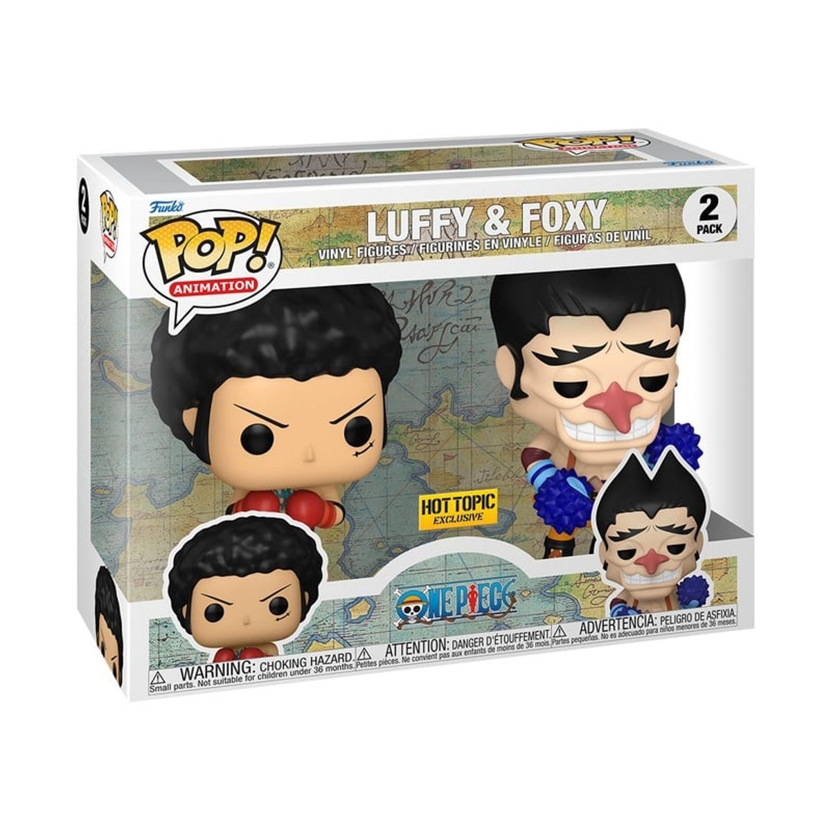 FUNKO - Funko Pop One Piece Luffy y Foxy Exclusivo Hot Topic