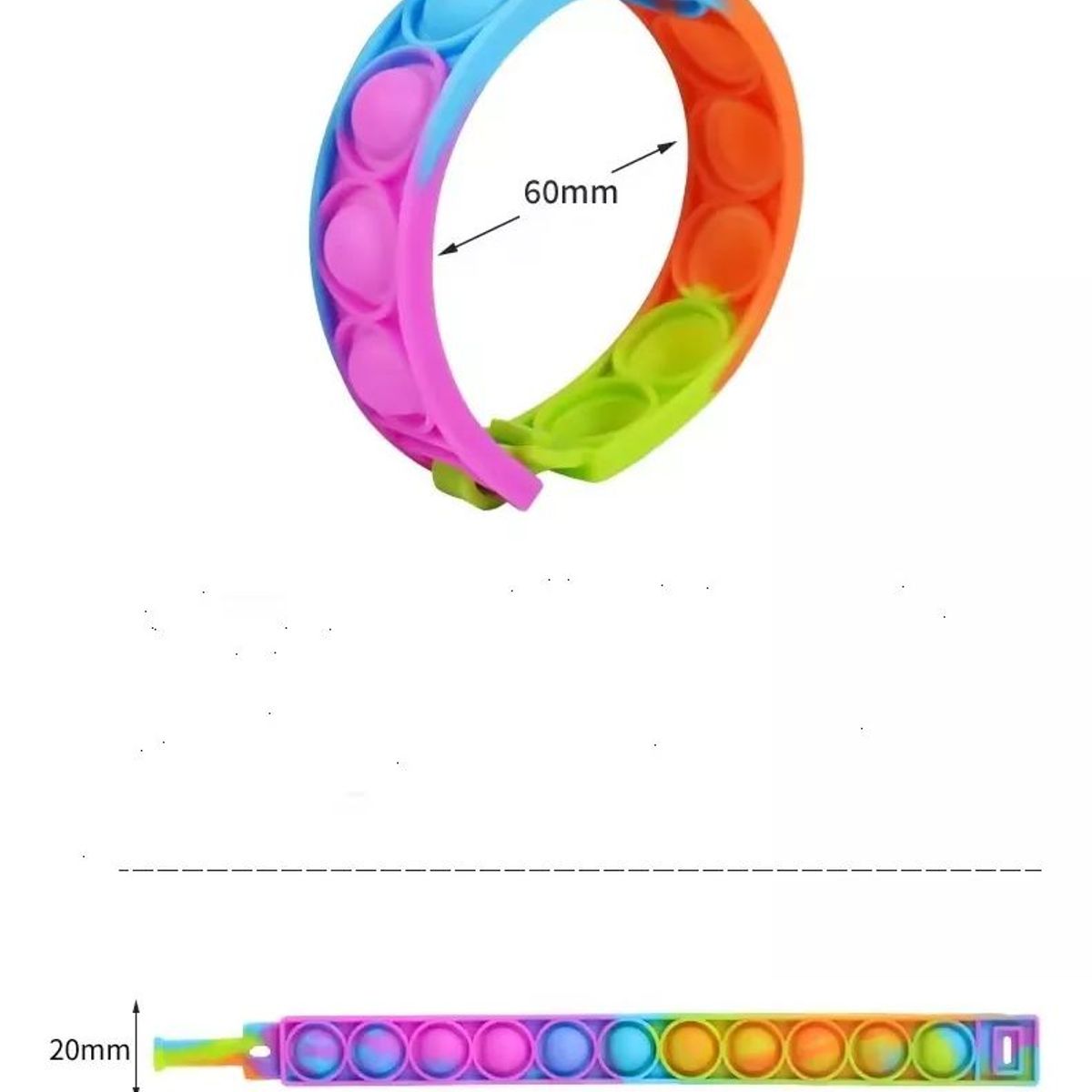 KUANGYE - 30 Pulseras Pop Its Juego Para Niños