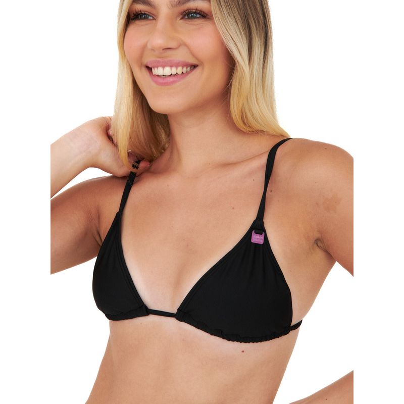 DAIKIRI BIKINIS - Daikiri Top de Bikini Mujer Negro Triangulo Confort Protección UV