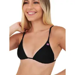 DAIKIRI BIKINIS - Daikiri Top de Bikini Mujer Negro Triangulo Confort Protección UV