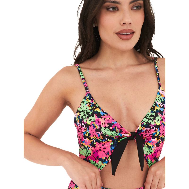 DAIKIRI BIKINIS - Daikiri Trikini Mujer Negro Control Abdomen Culote Protección UV