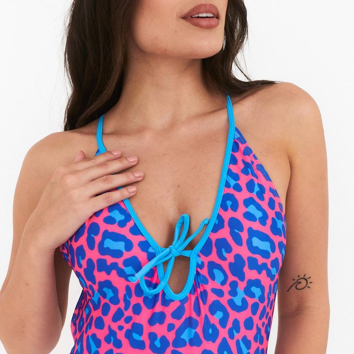 DAIKIRI BIKINIS - Daikiri Traje de Baño Mujer Azul Control Abdomen Culote Protección UV