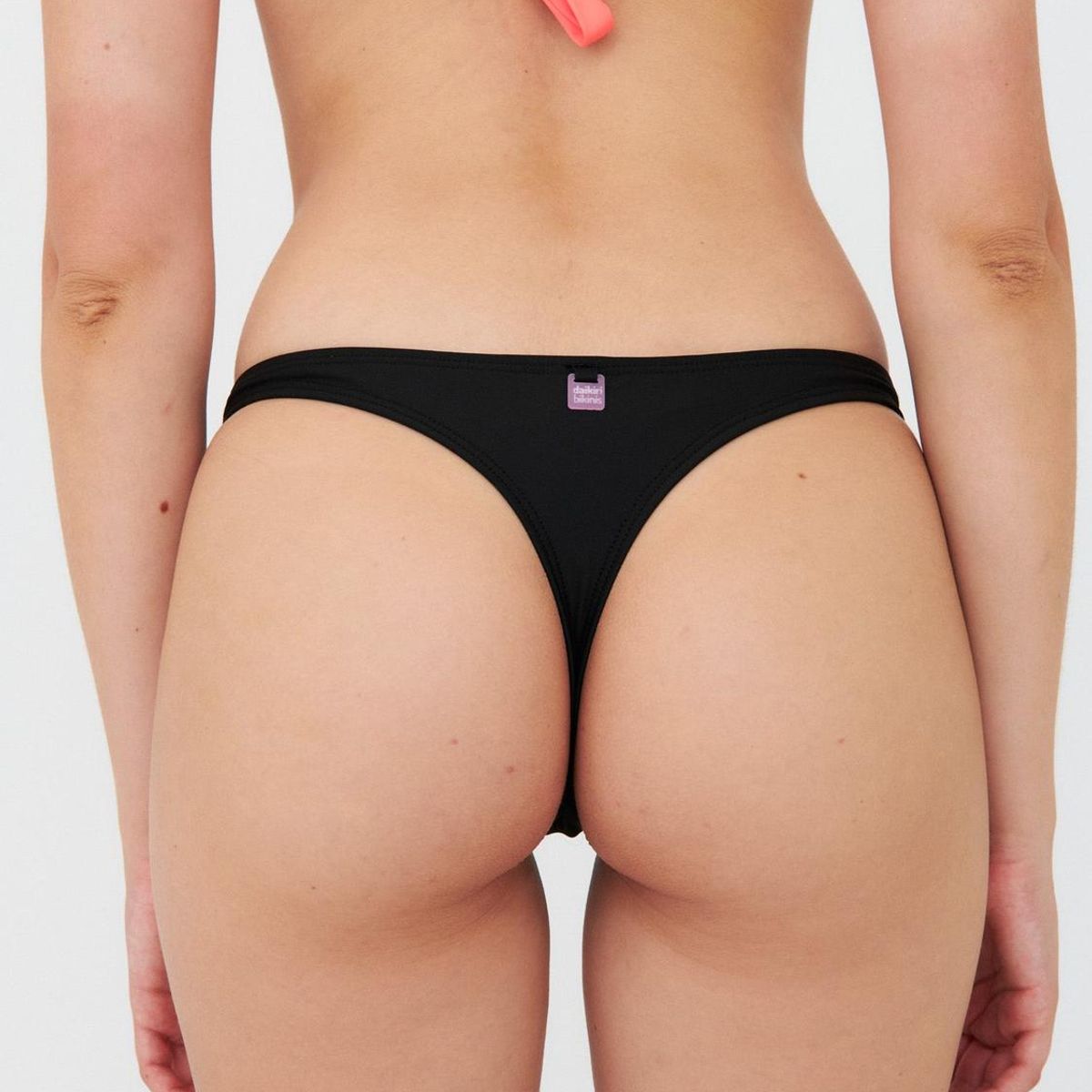 DAIKIRI BIKINIS - Daikiri Bottom de Bikini Mujer Negro Liso Colaless Protección UV