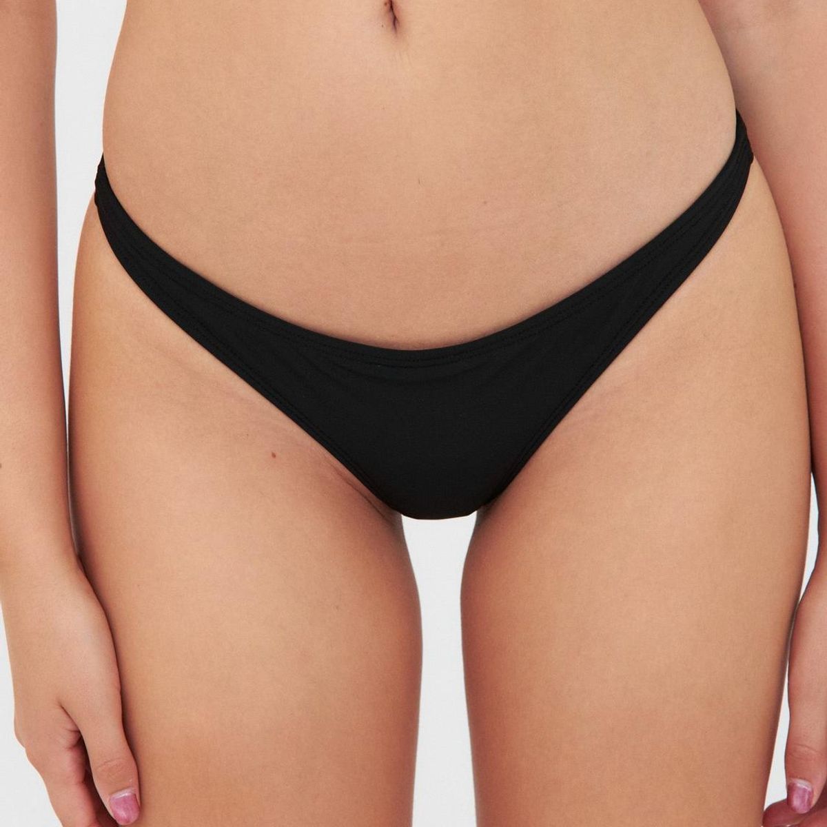 DAIKIRI BIKINIS - Daikiri Bottom de Bikini Mujer Negro Liso Colaless Protección UV