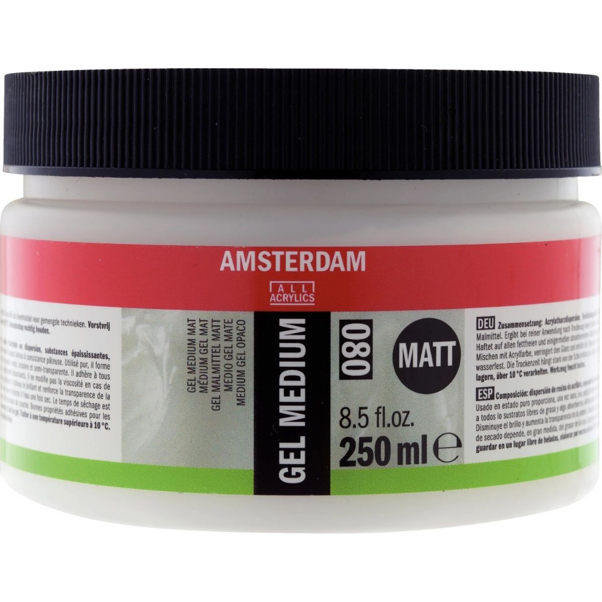 AMSTERDAM - Medium Acrílico Gel Amsterdam 250ml Mate