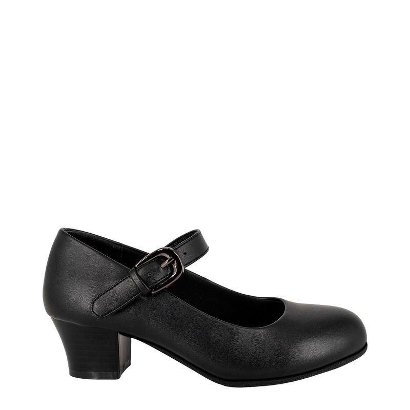 ALQUIMIA - Zapato Cueca Niña Negro Sara Alquimia