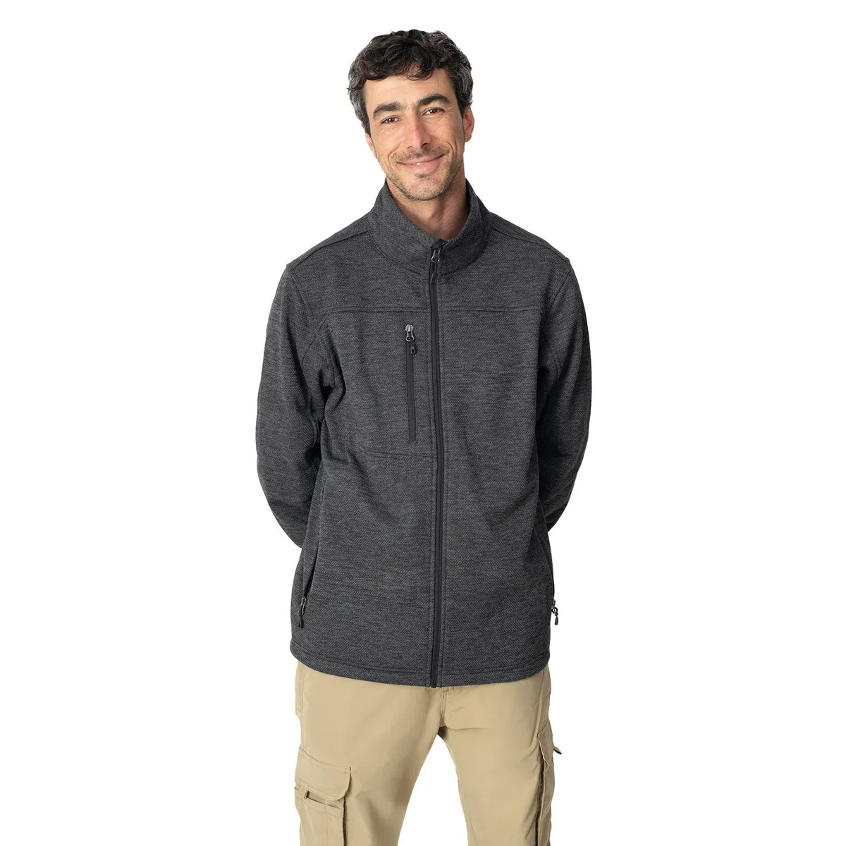 LENGA - Chaqueta Micropolar Hombre Baker Cierre Ykk® Lenga® Sustentable