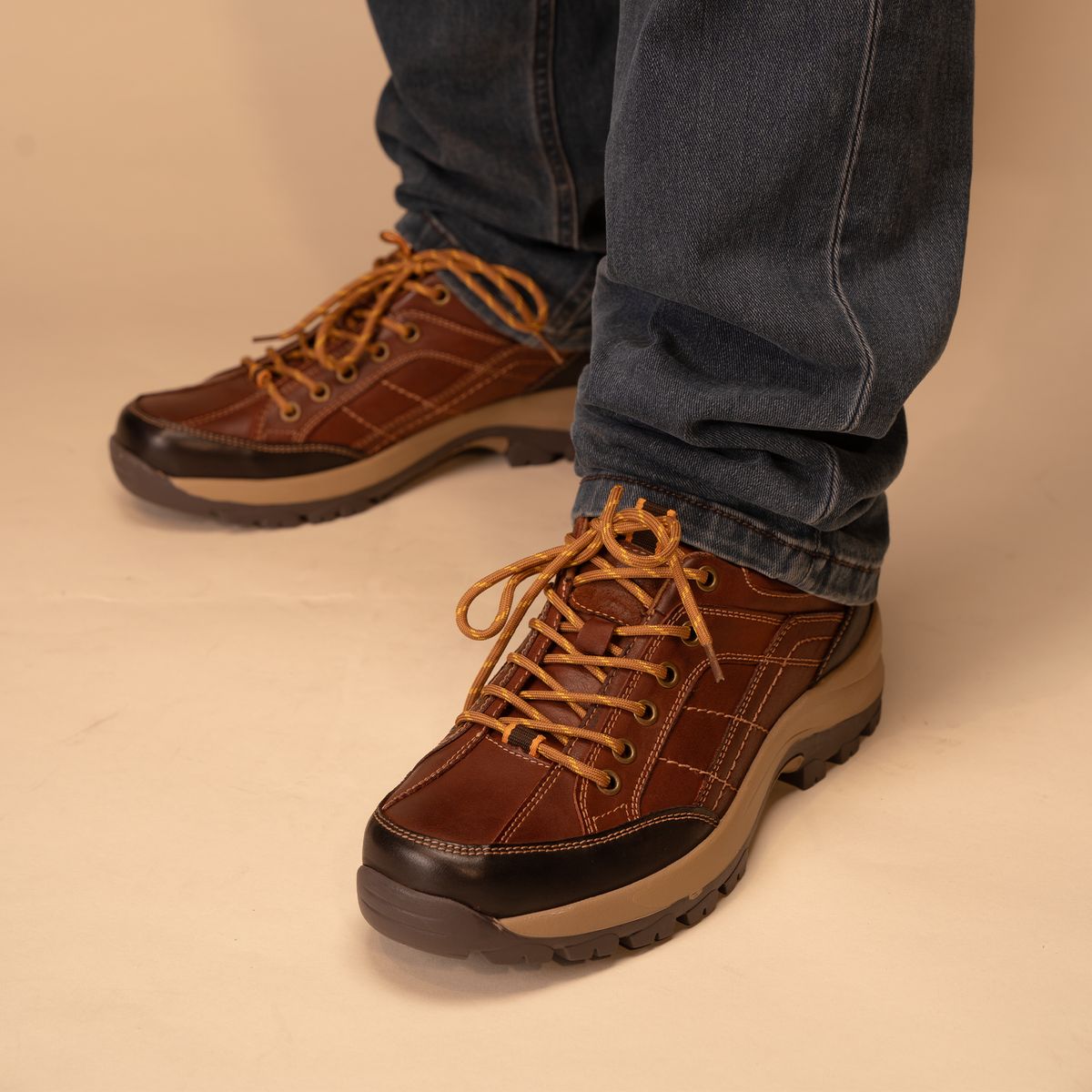 THUNDER BLUE - Zapato Hombre Rojizo Bakari Thunder Blue