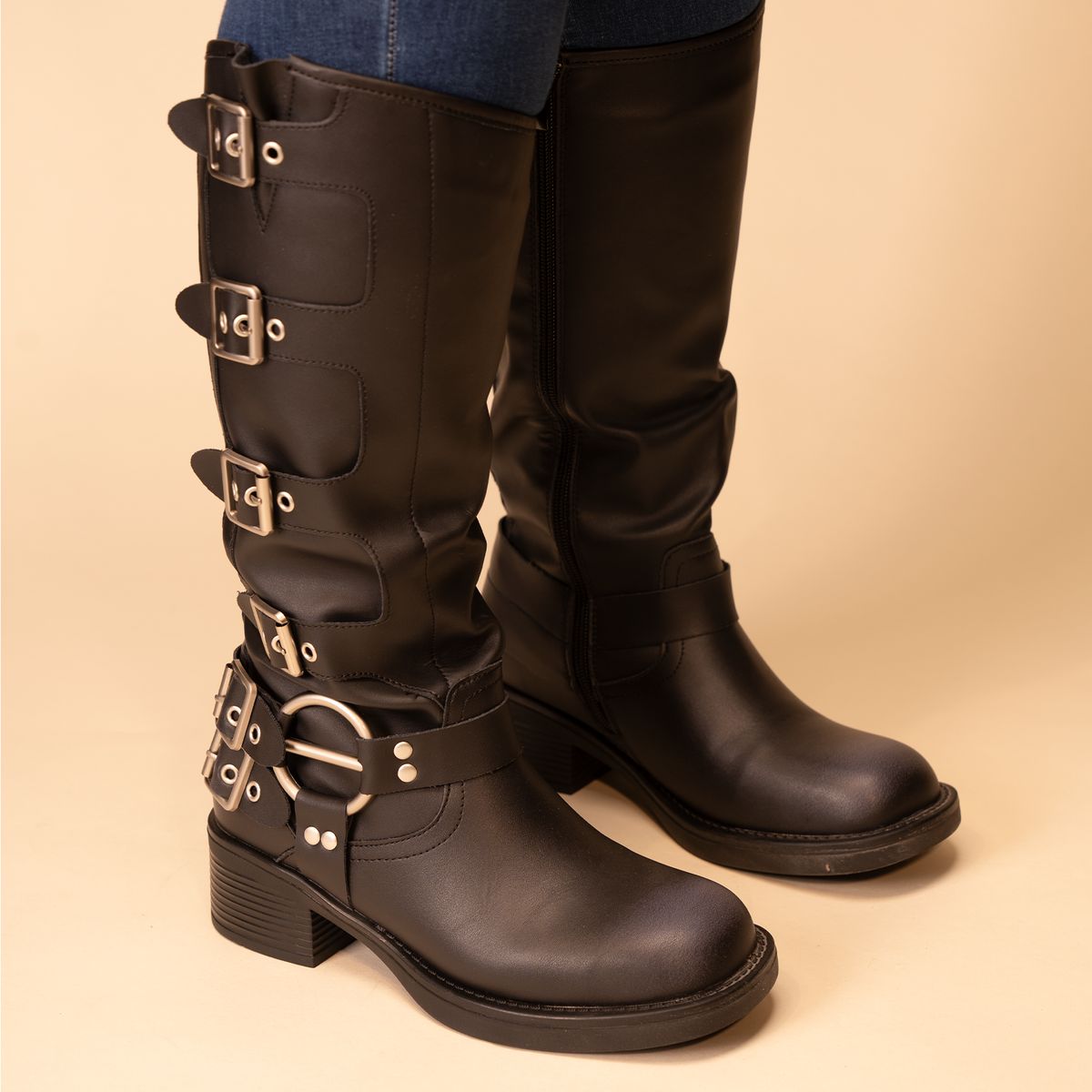 CHINITOWN - Bota Mujer Negro Sayoko Chinitown