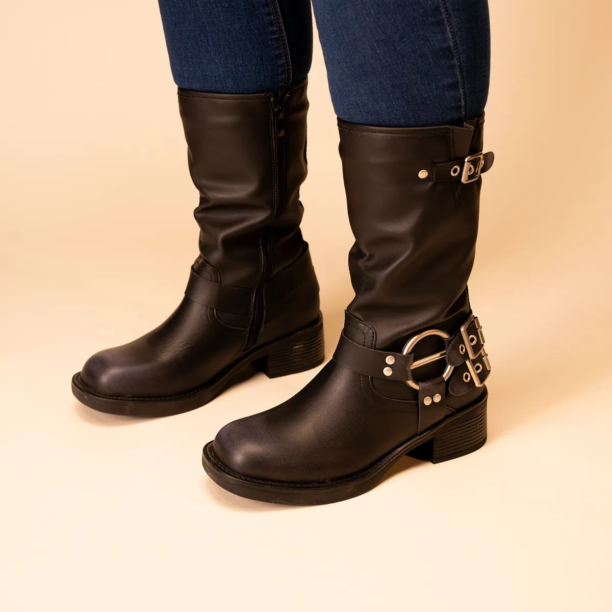 CHINITOWN - Bota Mujer Negro Feriha Chinitown