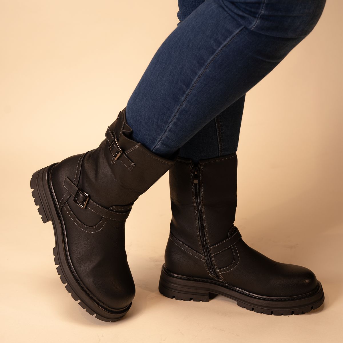 CHINITOWN - Bota Mujer Negro Azahar Chinitown