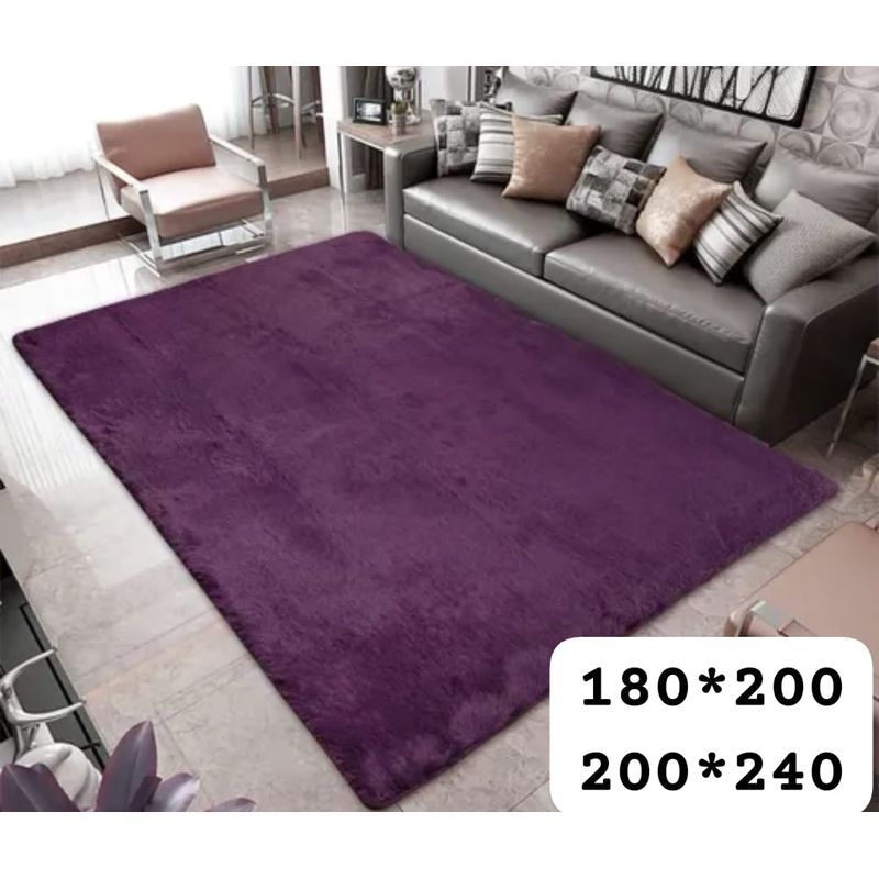 GENERICO - alfombra peluda tipo shaggy 180x200cm