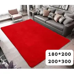GENERICO - Alfombra peluda tipo shaggy 180x200cm