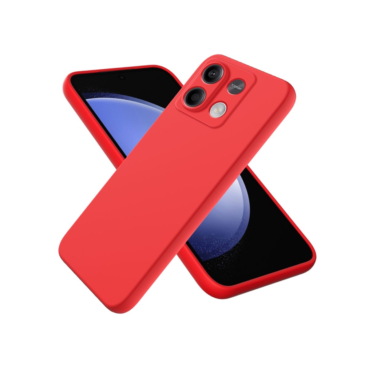 DBLUE - Carcasa Funda Para Xiaomi Note 13 5G Goma Rojo