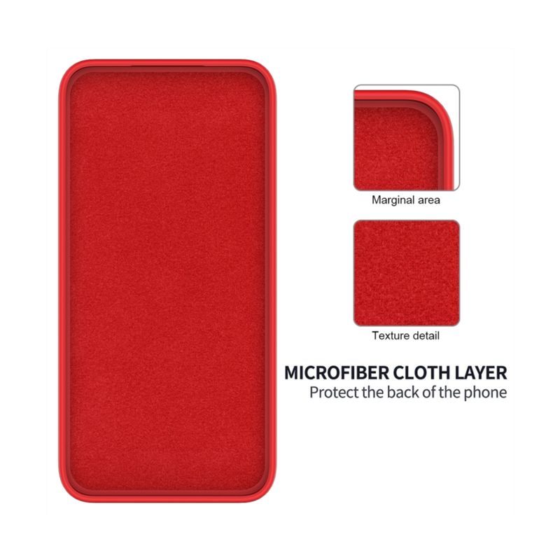 DBLUE - Carcasa Funda Para Xiaomi Note 13 5G Goma Rojo