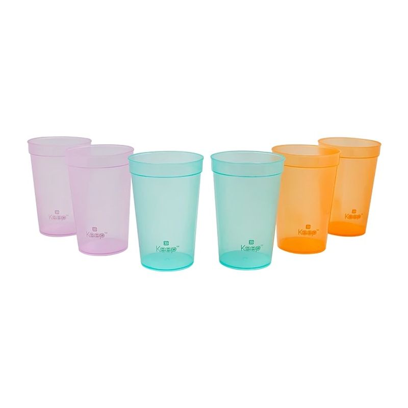 KEEP - SET 6 VASOS PP 500 ML KEEP