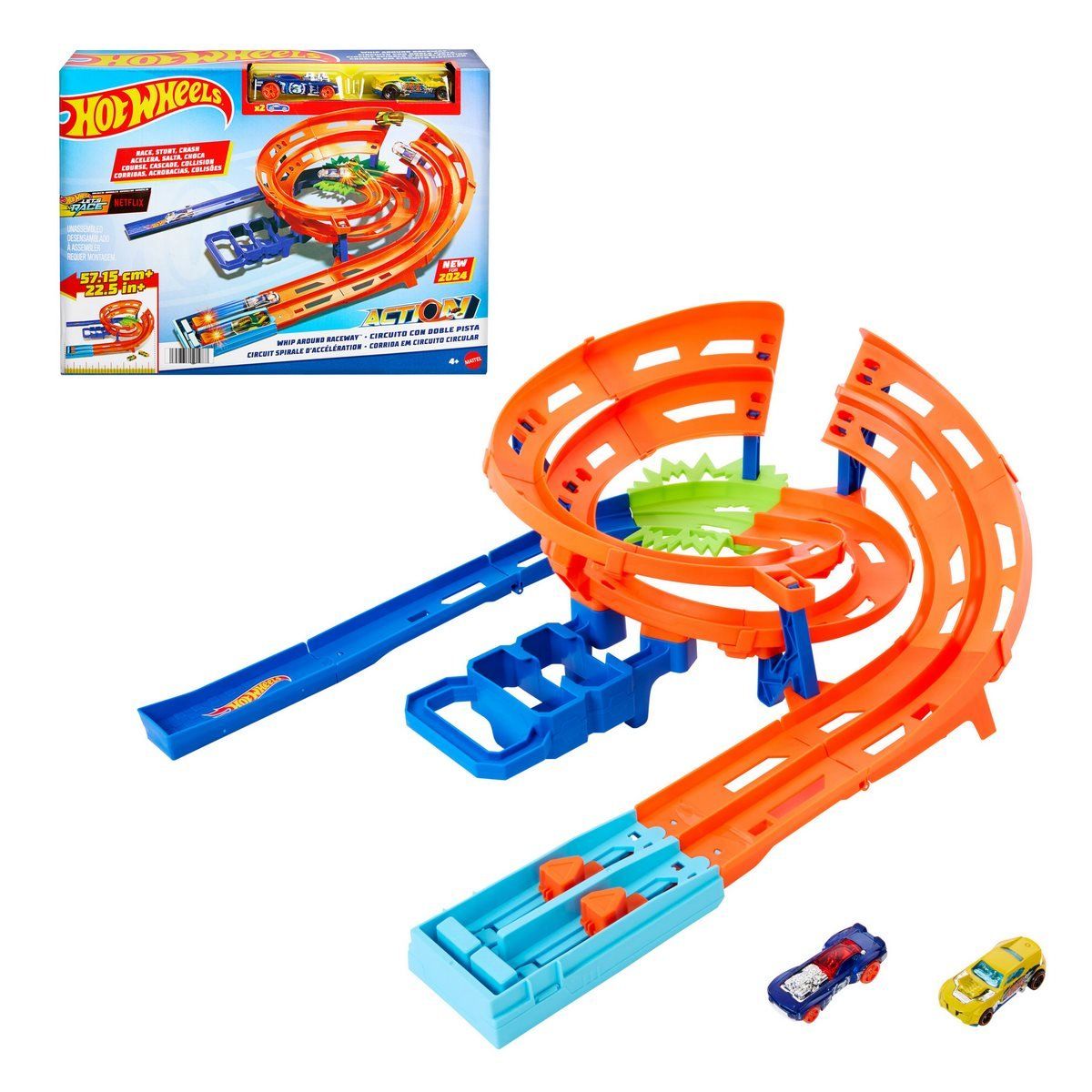 HOT WHEELS - Pista Hot Wheels 1:64 circuito giro veloz