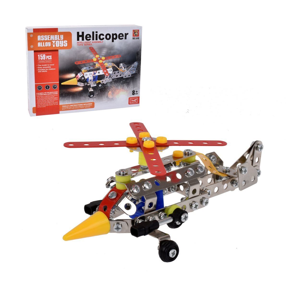 ANSALDO - Mecano metálico Ansaldo helicóptero 159 piezas