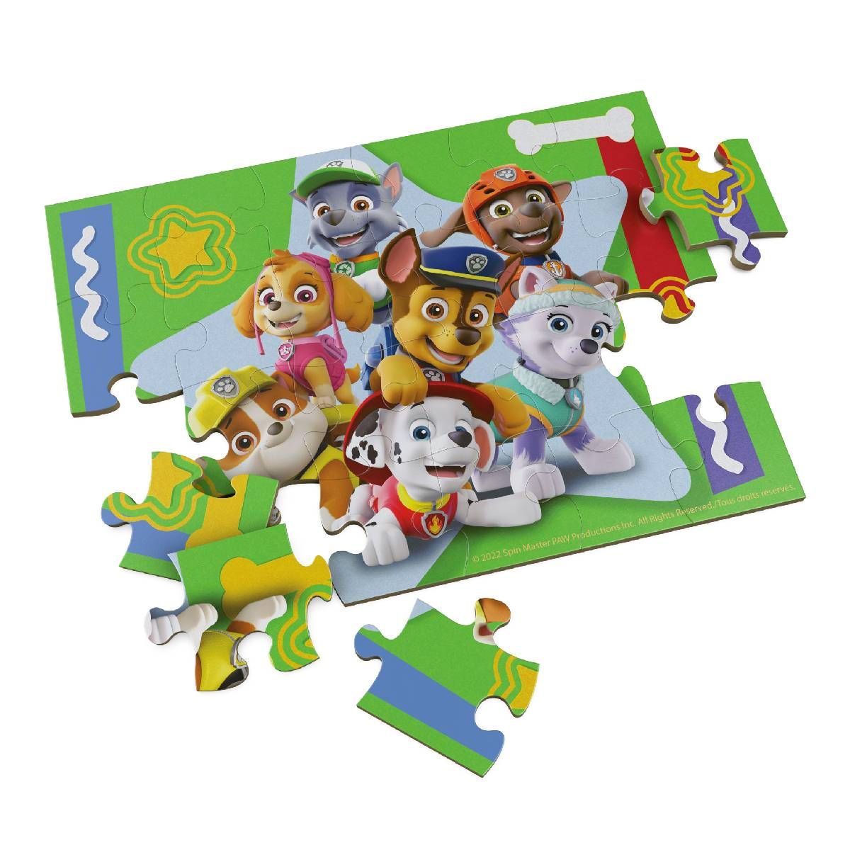 PAW PATROL - Rompecabezas Paw Patrol 24 piezas madera