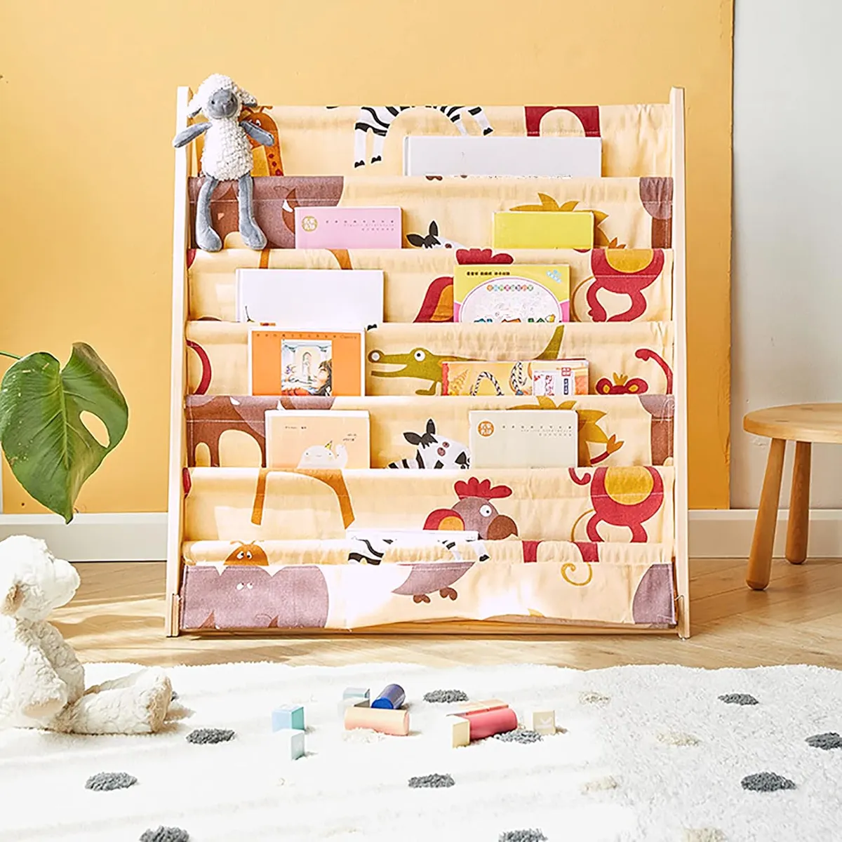 SANTU HOME & DECO - Librero de Madera Diseño Animales