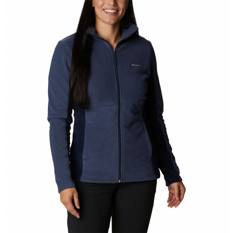 COLUMBIA - Polerón Mujer Basin Trail Full Zip Azul COLUMBIA