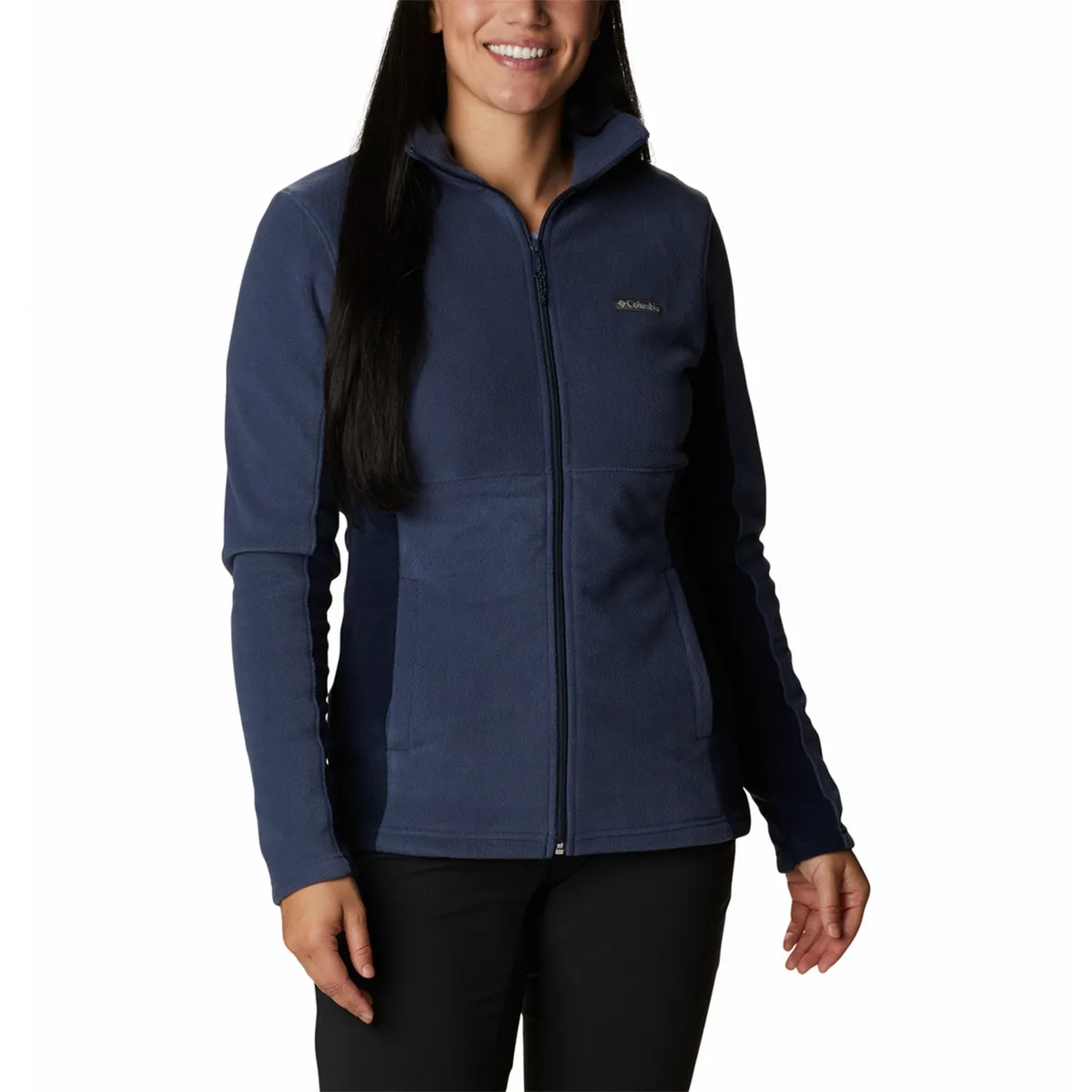 COLUMBIA - Polerón Mujer Basin Trail Full Zip Azul COLUMBIA