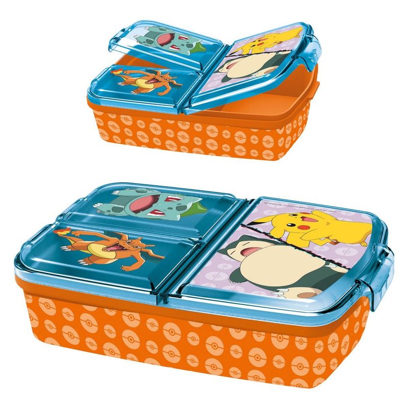POKEMON - CONTENEDOR SANDWICH MULTI COMPARTIMENTOS POKEMON