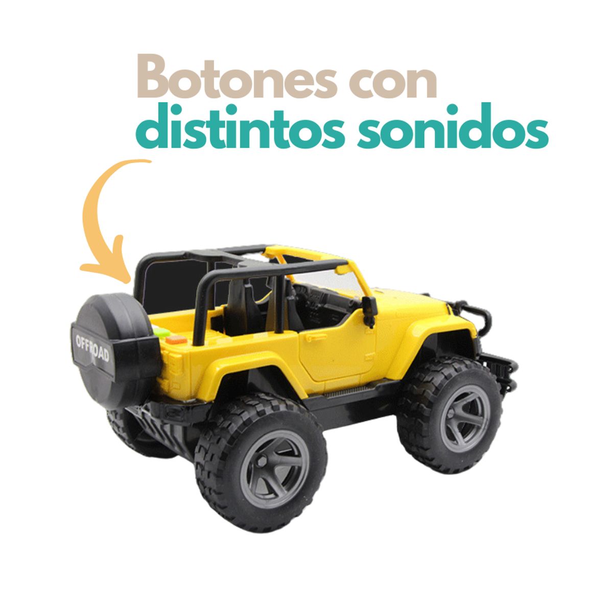 GENERICO - Juguete Auto Jeep Con Luces Y Sonido para niños