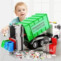 Juguete Camion De Basura Recolector Desecho Con Luz Y Sonido