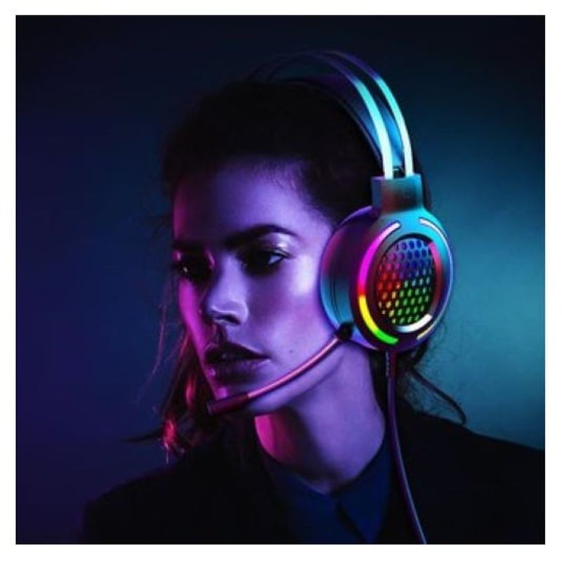 GENERICO - Audífonos Gamer AS60 Para Pc Con Luces RGB Con Conector A Xbox Ps4
