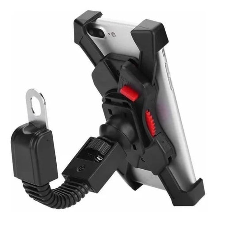 GENERICO - Soporte De Teléfono Celular Para Motos Giratorio