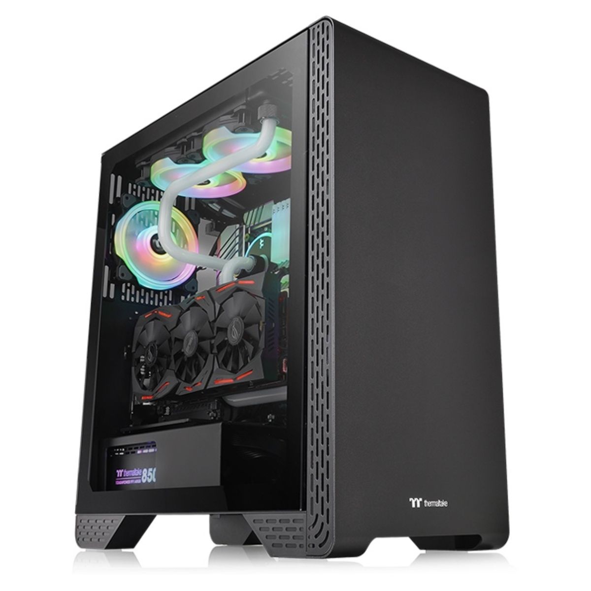 THERMALTAKE - Gabinete Thermaltake S300 ATX Vidrio Templado THERMALTAKE