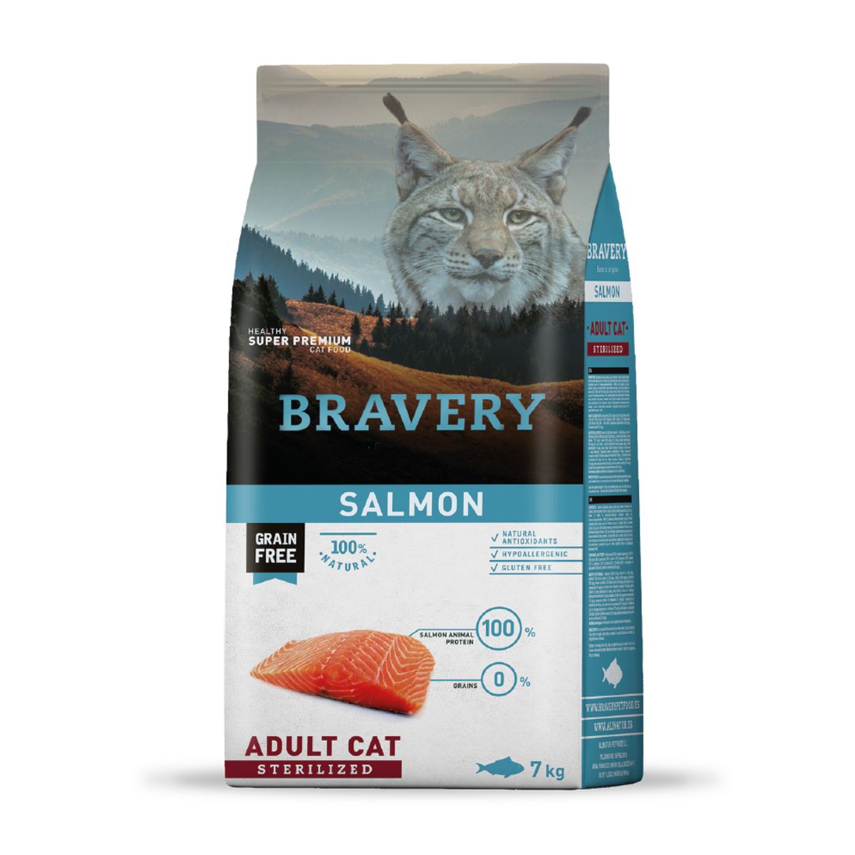 BRAVERY - Bravery Salmon Adult Cat Sterilized 7 Kilos