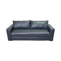 SOFA CAMA MULTIFUNCIONAL ECOCUERO GRIS