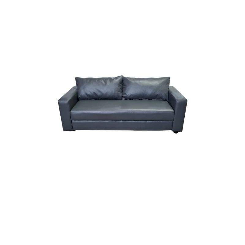 DISEÑOS VALESTRINI - SOFA CAMA MULTIFUNCIONAL ECOCUERO GRIS