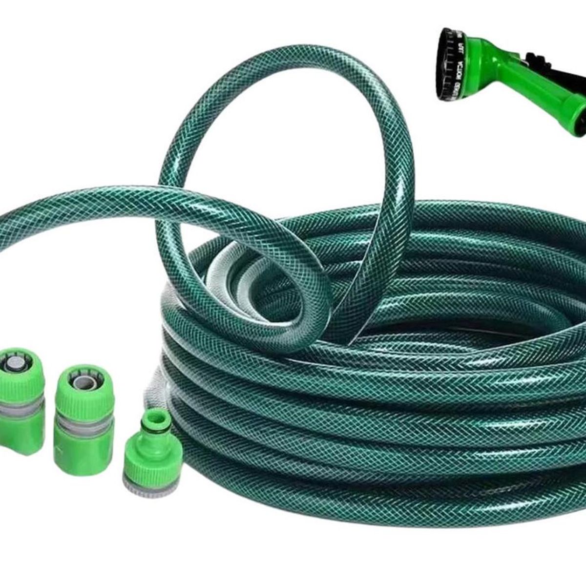 IMPORTCLICK - Manguera Reforzada 1/2 Pulgada Rollo 20 MTS Pistola Acoples