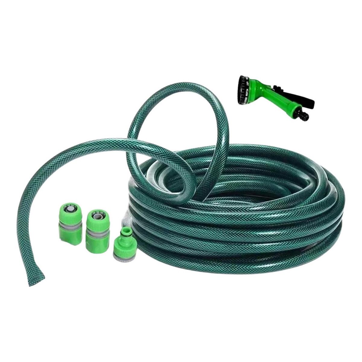 IMPORTCLICK - Manguera Reforzada 1/2 Pulgada Rollo 20 MTS Pistola Acoples