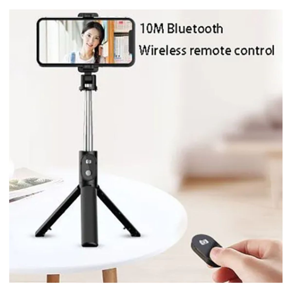 GENERICO - Palo Para Selfie Con Bluetooth Telescópico Trípode Portátil