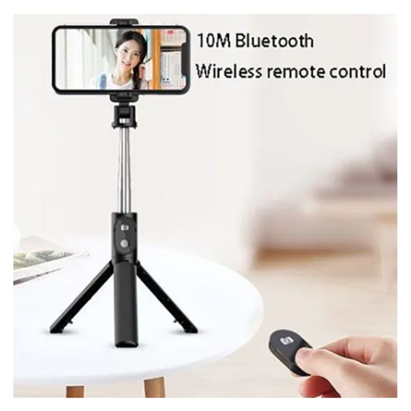 GENERICO - Palo Para Selfie Con Bluetooth Telescópico Trípode Portátil