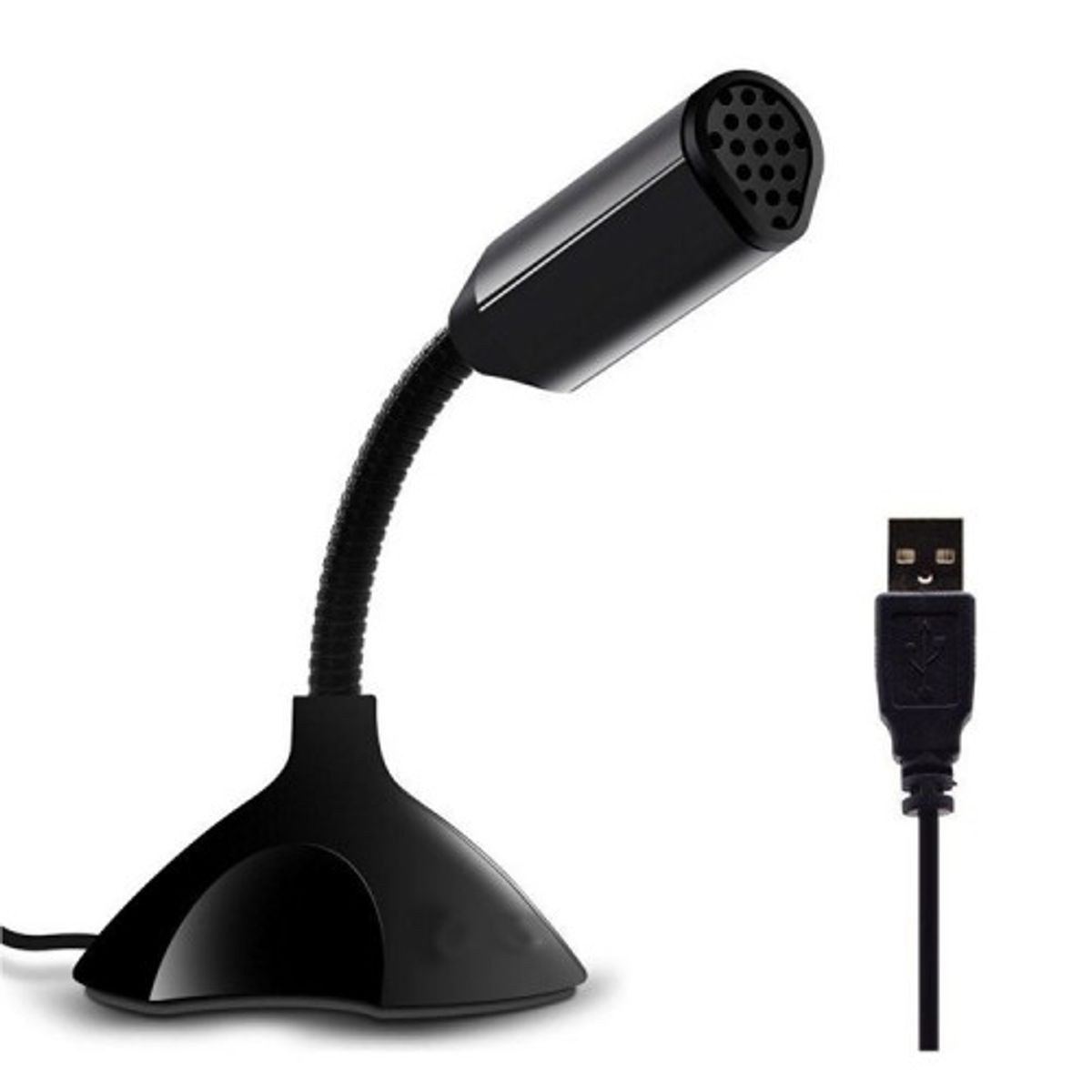 OEM - Micrófono Usb Para Pc Laptop Notebook Para Escritorio Flexible
