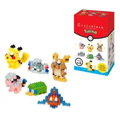 ANSALDO - SET 6 FIGURAS NANOBLOCK POKEMON BANDAI - TIPO ELECTRICO