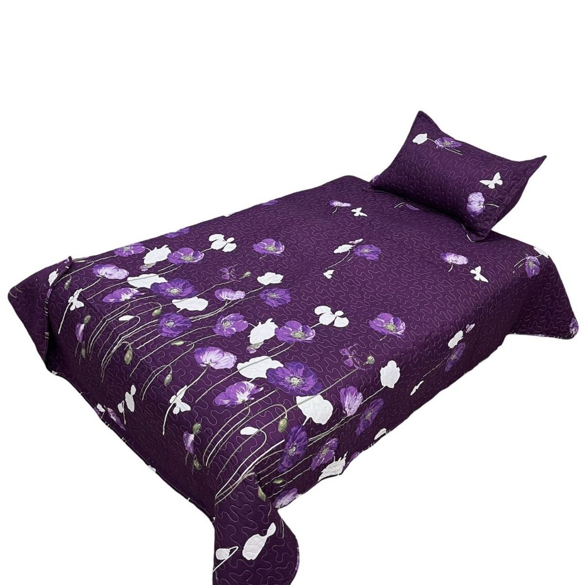 GENERICO - Cubrecama Quilt Fresco para Primavera y Verano Plaza 12 D9