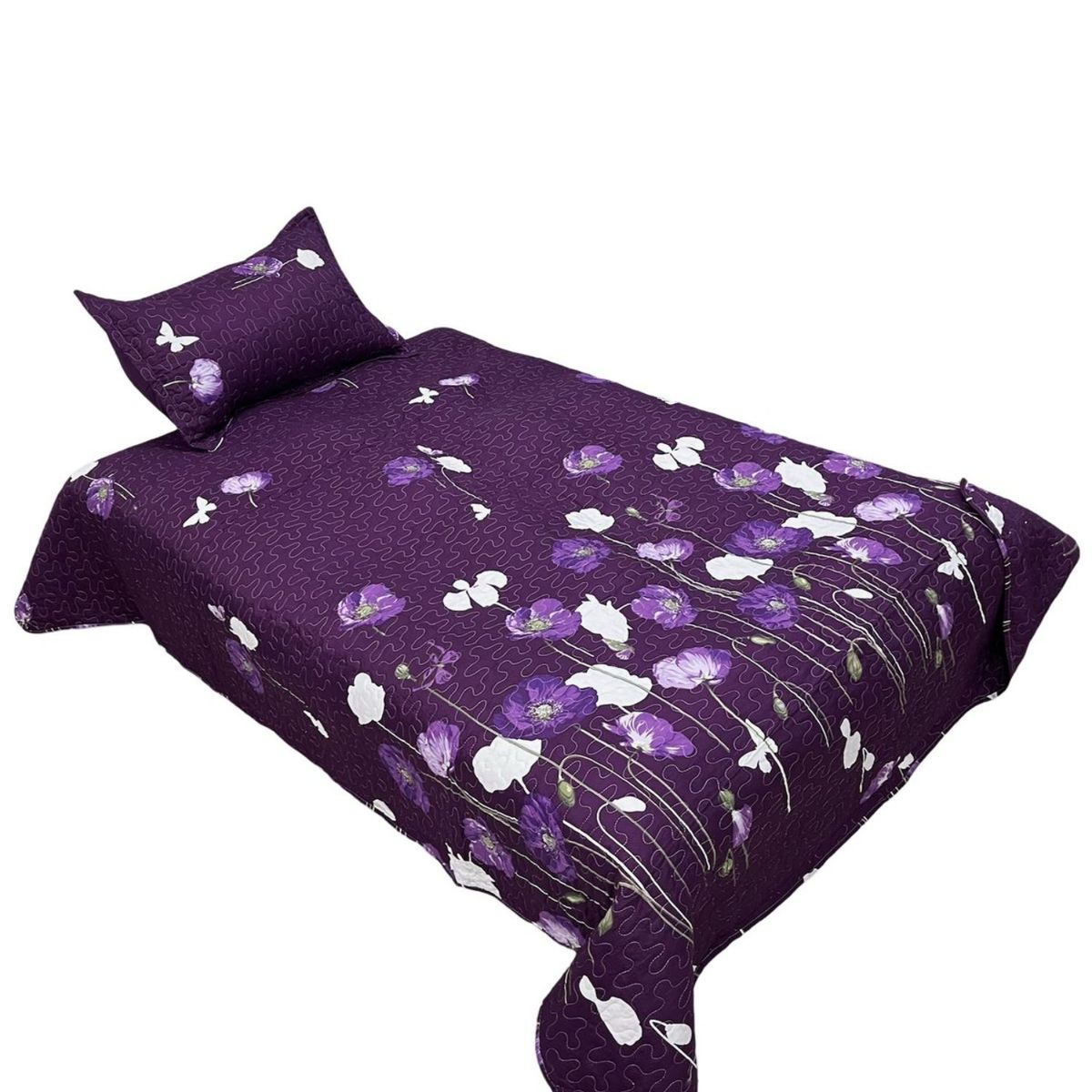 GENERICO - Cubrecama Quilt Fresco para Primavera y Verano Plaza 12 D9